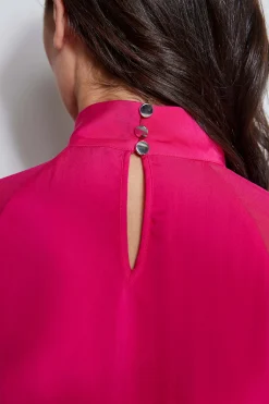 Elie Tahari Tops & Sweaters-Silk Twist Keyhole Shirt GYPSY