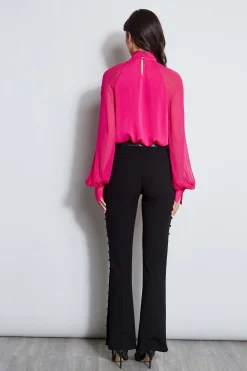 Elie Tahari Tops & Sweaters-Silk Twist Keyhole Shirt GYPSY