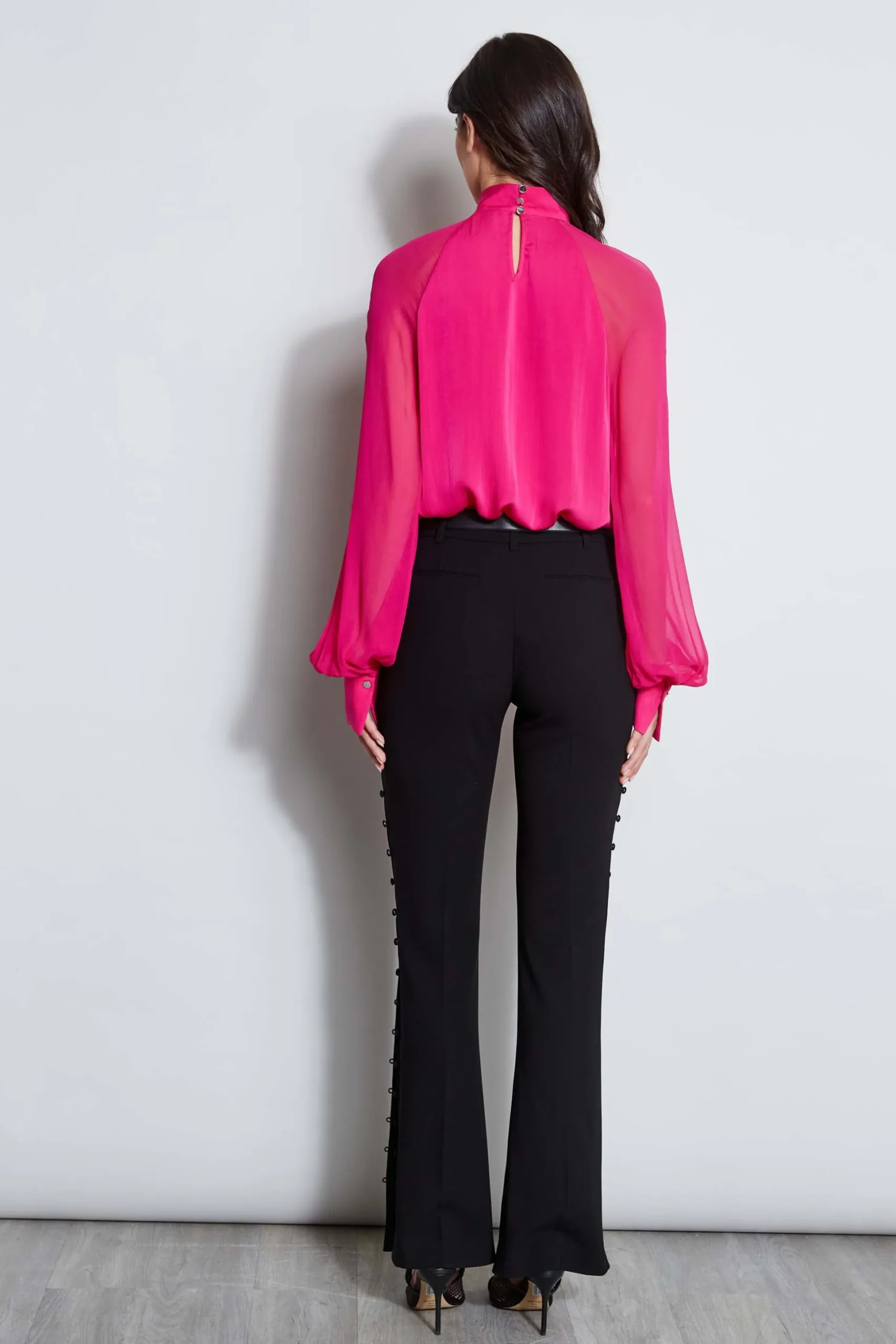 Elie Tahari Tops & Sweaters-Silk Twist Keyhole Shirt GYPSY