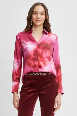 Elie Tahari Tops & Sweaters-Silk Venetian Glass Shirt MULTI