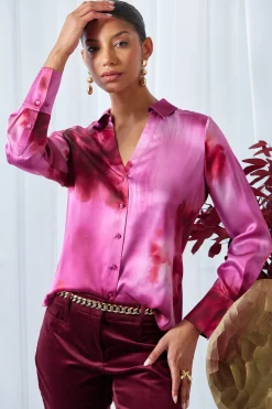 Elie Tahari Tops & Sweaters-Silk Venetian Glass Shirt MULTI