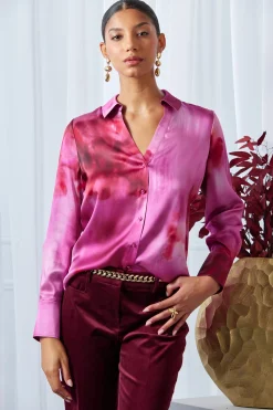 Elie Tahari Tops & Sweaters-Silk Venetian Glass Shirt MULTI