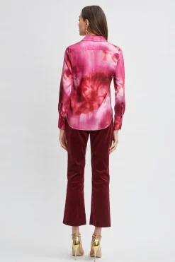 Elie Tahari Tops & Sweaters-Silk Venetian Glass Shirt MULTI