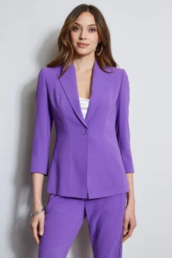 Elie Tahari Jackets & Blazers-Single Breasted Dart Blazer VIOLET