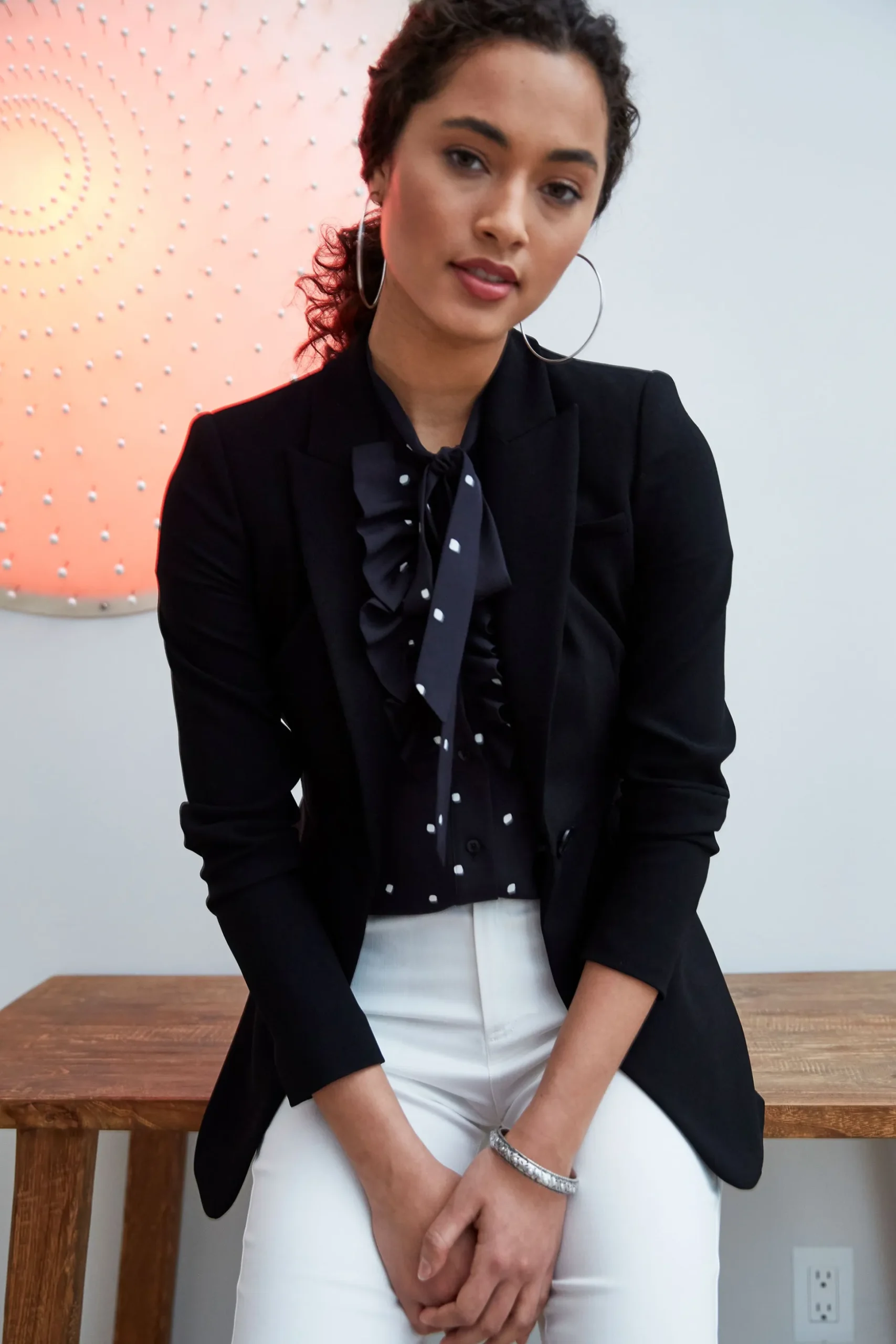 Elie Tahari Suiting|Jackets & Blazers-Single Button Blazer Black