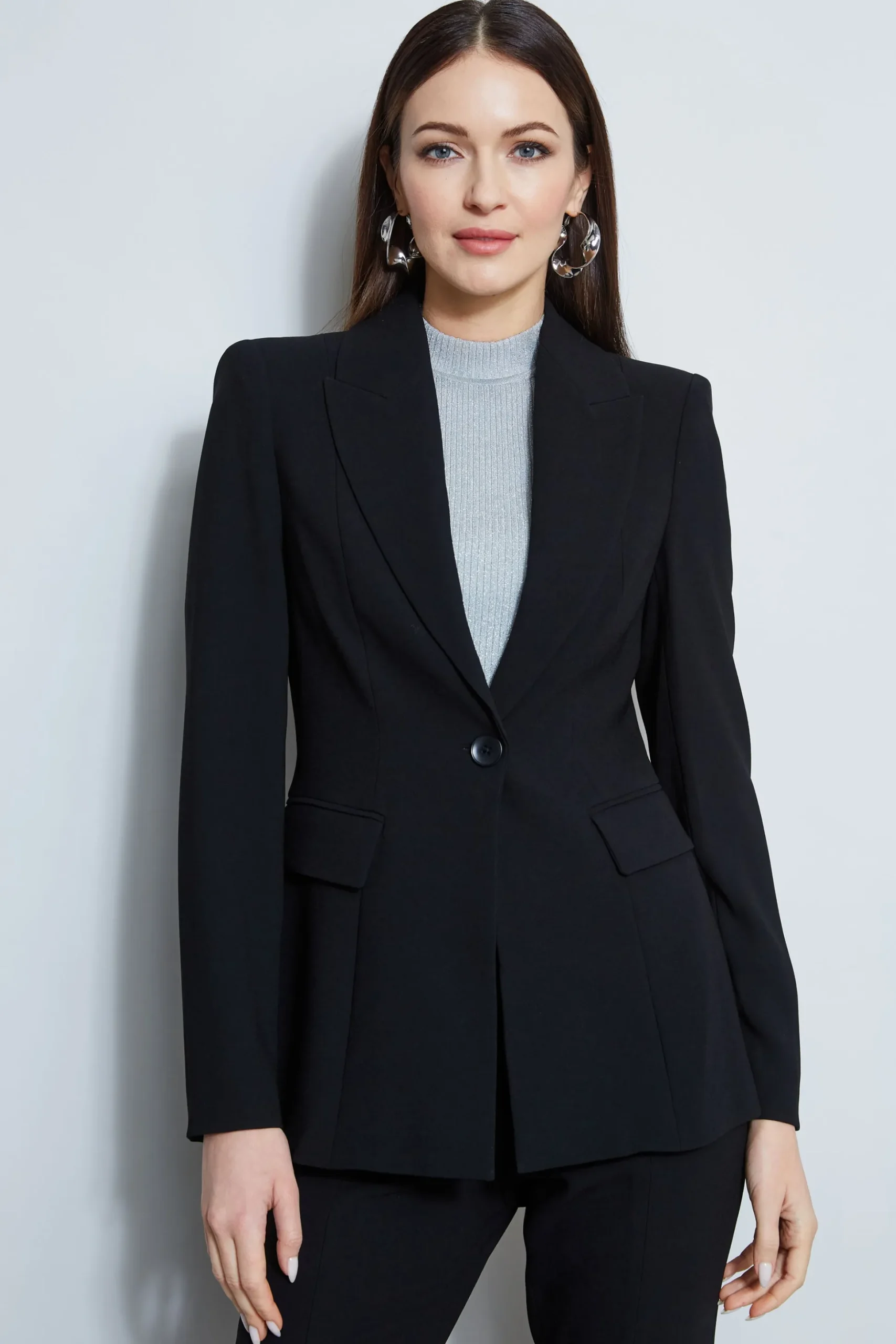 Elie Tahari Jackets & Blazers-Single Button Blazer BLACK