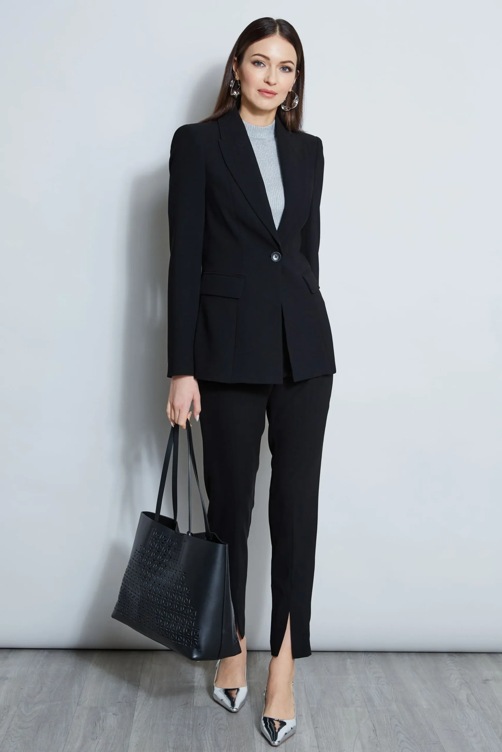 Elie Tahari Jackets & Blazers-Single Button Blazer BLACK