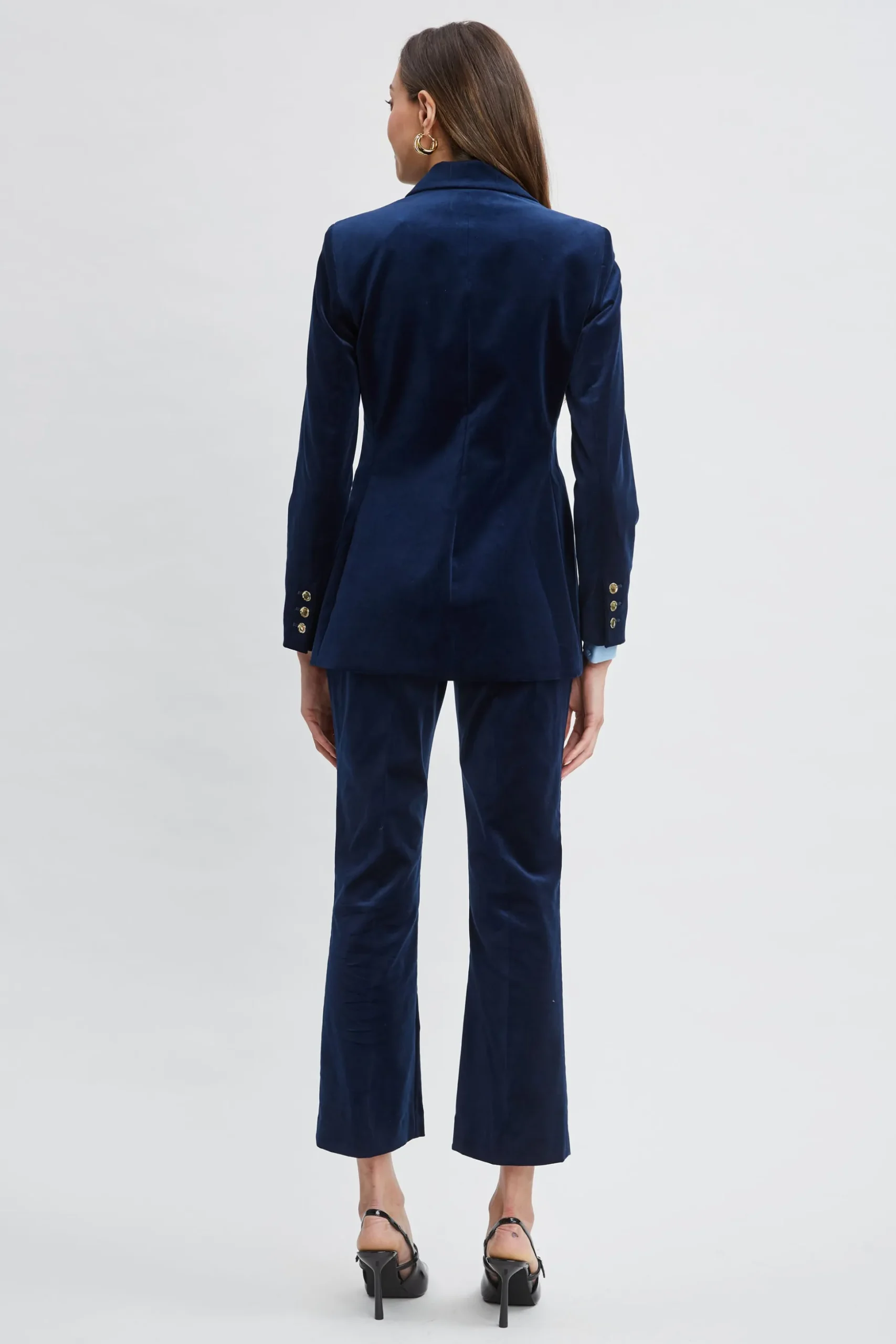 Elie Tahari Jackets & Blazers|Suiting-Single Button Velvet Blazer MIDNIGHT