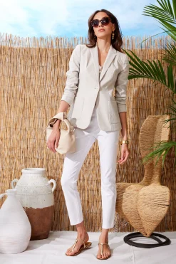 Elie Tahari Bottoms-Skinny Long Pant WHITE