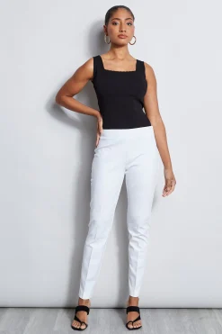 Elie Tahari Bottoms-Skinny Long Pant WHITE