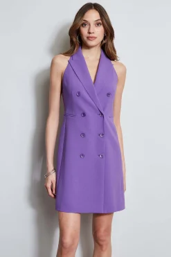 Elie Tahari Dresses & Jumpsuits|Sleeveless Dresses-Sleeveless Double Breasted Blazer Dress VIOLET