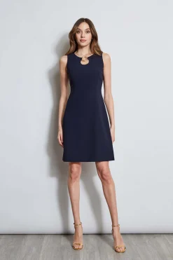 Elie Tahari Dresses & Jumpsuits|Sleeveless Dresses-Sleeveless Keyhole Ring Dress STARGAZER