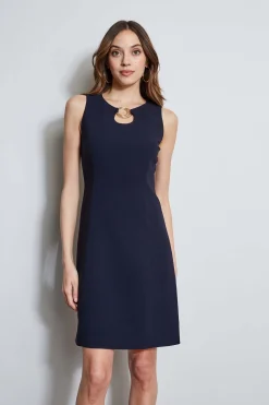 Elie Tahari Dresses & Jumpsuits|Sleeveless Dresses-Sleeveless Keyhole Ring Dress STARGAZER