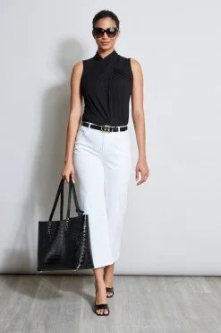 Elie Tahari Tops & Sweaters-Sleeveless Twist Knit BLACK