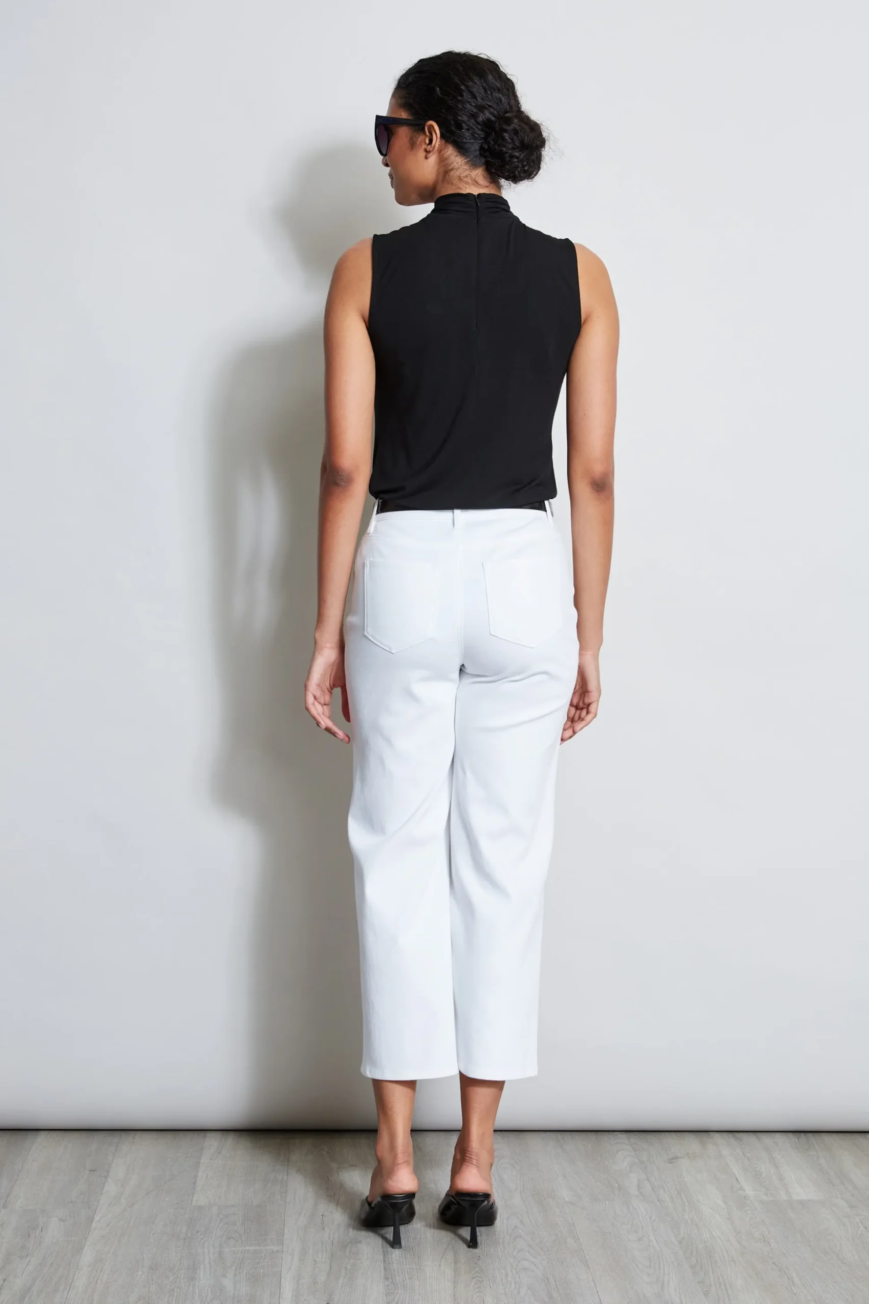 Elie Tahari Tops & Sweaters-Sleeveless Twist Knit BLACK