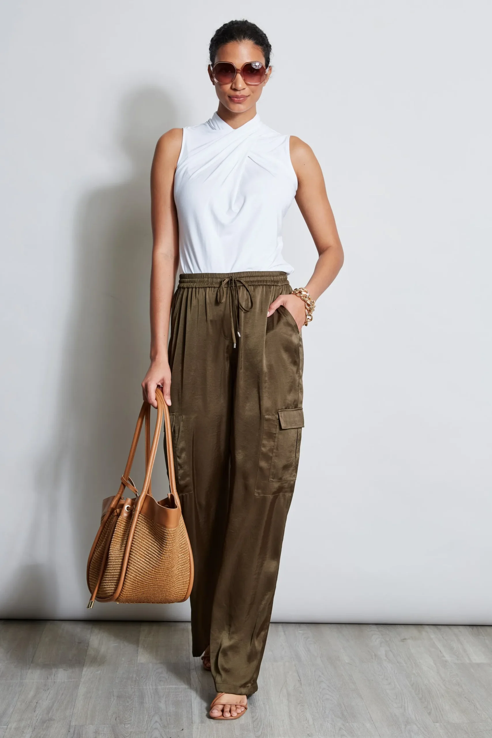 Elie Tahari Tops & Sweaters-Sleeveless Twist Knit WHITE