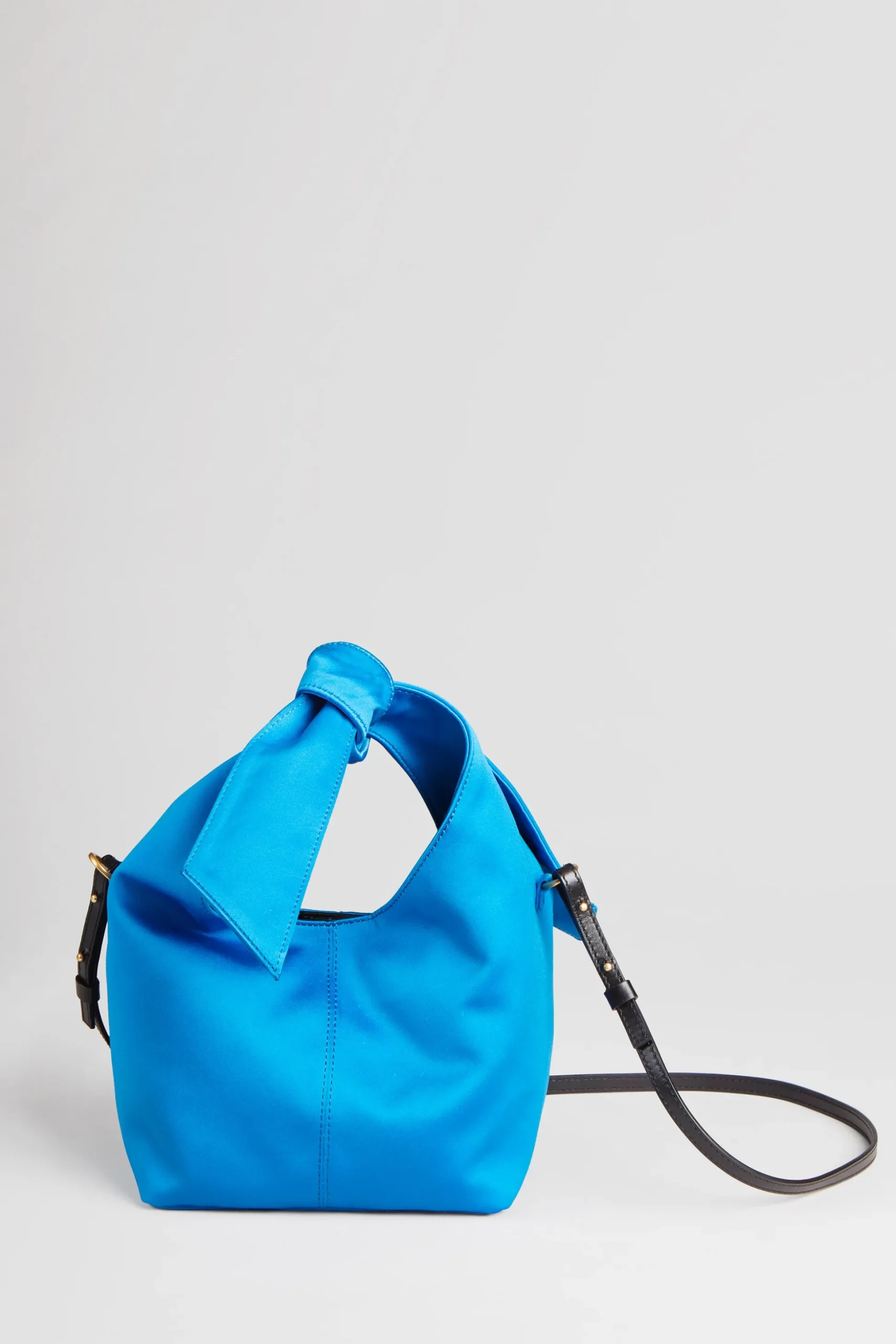 Elie Tahari Fragrance|Gloves-Small Satin Knot Handbag PERSIANBLUE