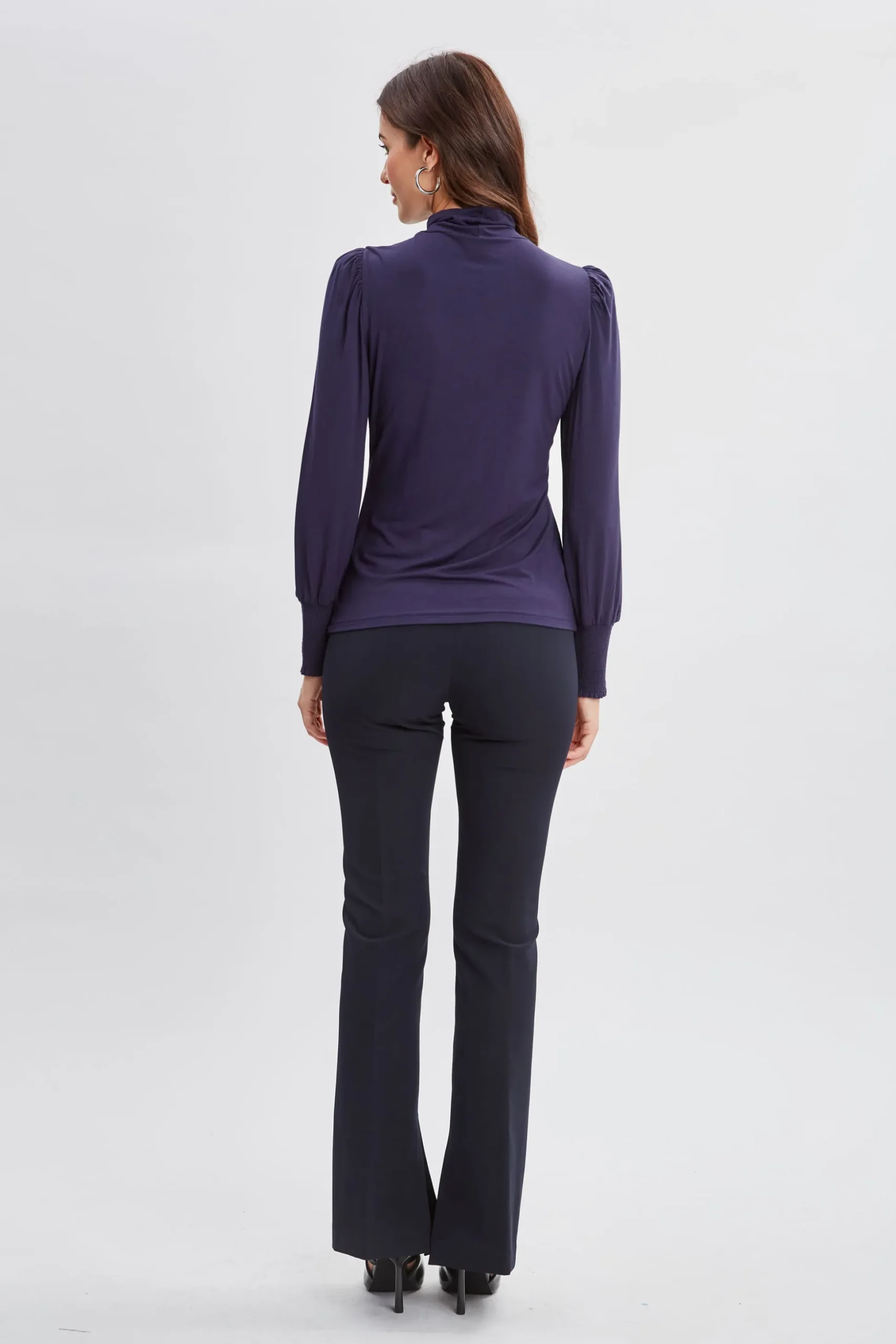 Elie Tahari Tops & Sweaters-Smocked Turtleneck Knit STARGAZER