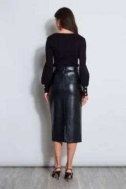 Elie Tahari Tops & Sweaters-Square Neck Sweater Noir