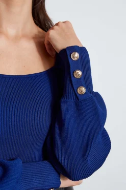 Elie Tahari Tops & Sweaters-Square Neck Sweater TWILIGHT