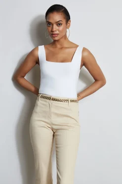 Elie Tahari Tops & Sweaters-Square Neck Tank SkyWhite
