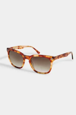 Elie Tahari Fragrance|Gloves-Square Tortoise Sunglasses BROWNTORTOISE