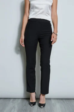 Elie Tahari Bottoms-Straight Leg Pant NOIR