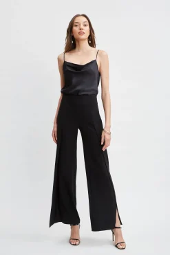 Elie Tahari Tops & Sweaters|Suiting-Stretch Silk Satin Cami BLACK