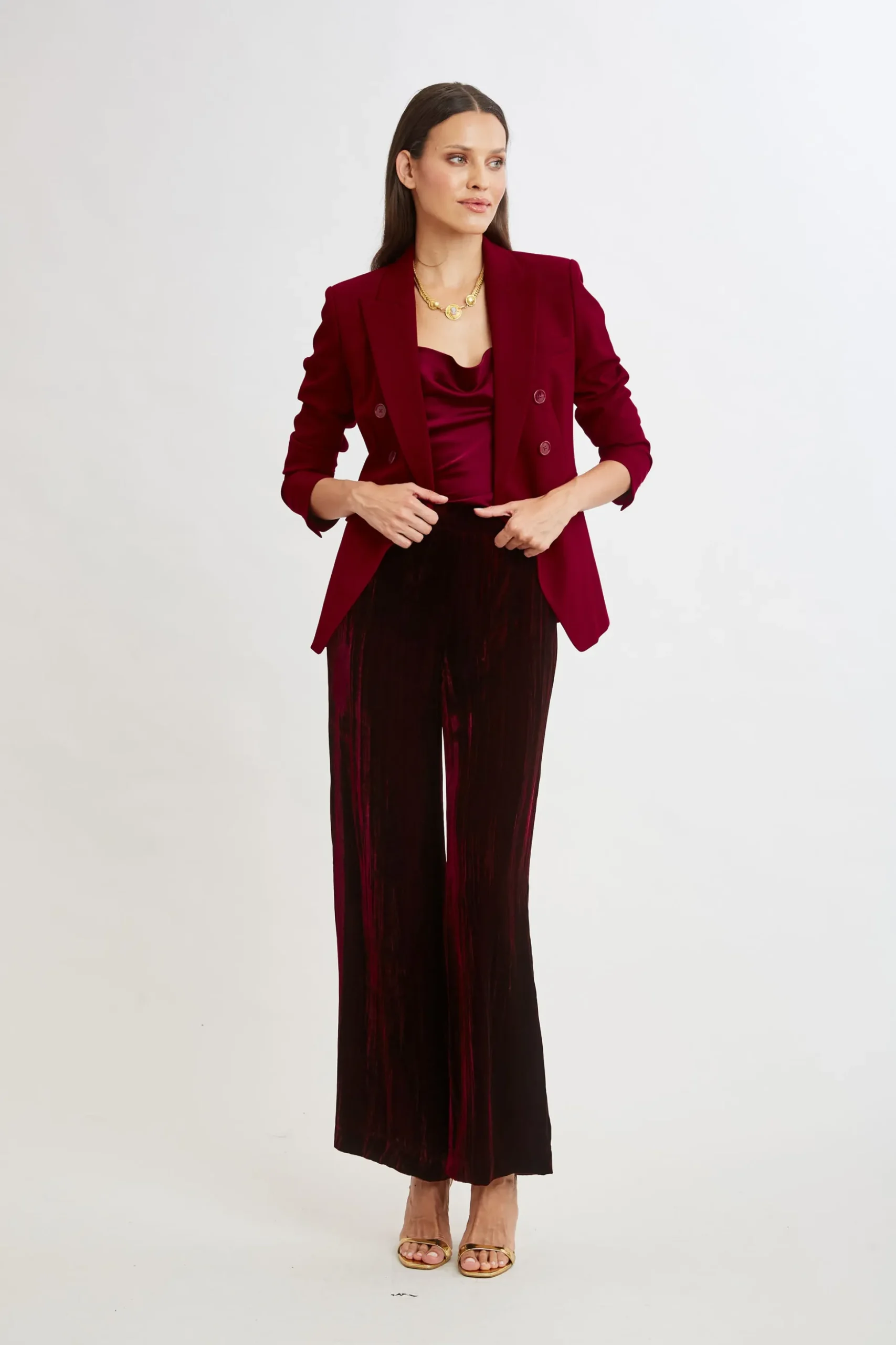 Elie Tahari Tops & Sweaters-Stretch Silk Satin Cami SANGRIA