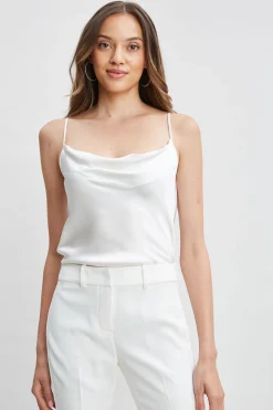 Elie Tahari Tops & Sweaters|Suiting-Stretch Silk Satin Cami FRESHPEARL
