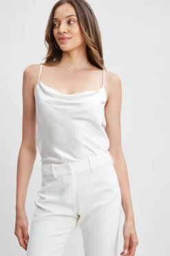 Elie Tahari Tops & Sweaters|Suiting-Stretch Silk Satin Cami FRESHPEARL