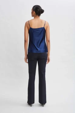 Elie Tahari Tops & Sweaters-Stretch Silk Satin Cami MIDNIGHT