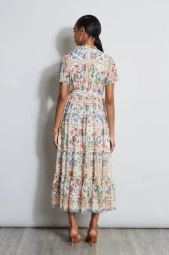 Elie Tahari Dresses & Jumpsuits|Short Sleeve Dresses-Summer Palace Belted Dress SUMMERPALACEPRINT