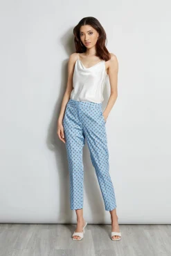 Elie Tahari Bottoms-Sun Print Pant SUNBLUEPRINT
