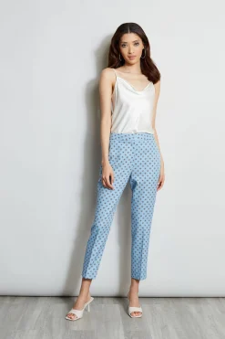 Elie Tahari Bottoms-Sun Print Pant SUNBLUEPRINT