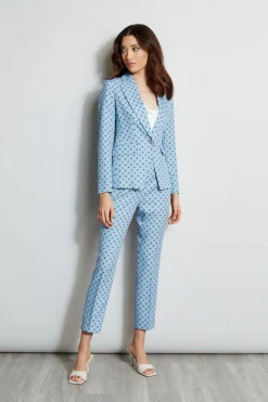 Elie Tahari Jackets & Blazers-Sun Print Single Button Blazer SUNBLUEPRINT