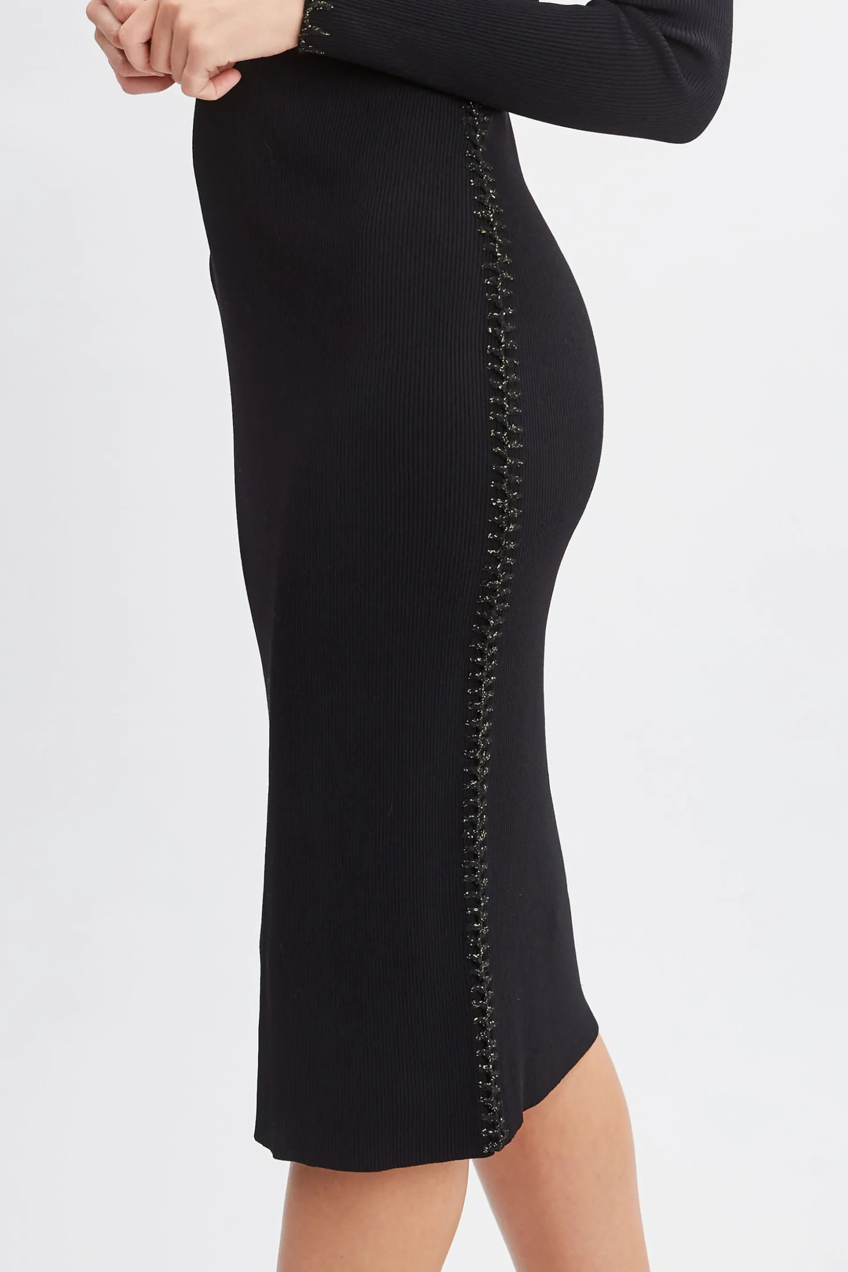 Elie Tahari Dresses & Jumpsuits-Sweetheart Sweater Dress Noir