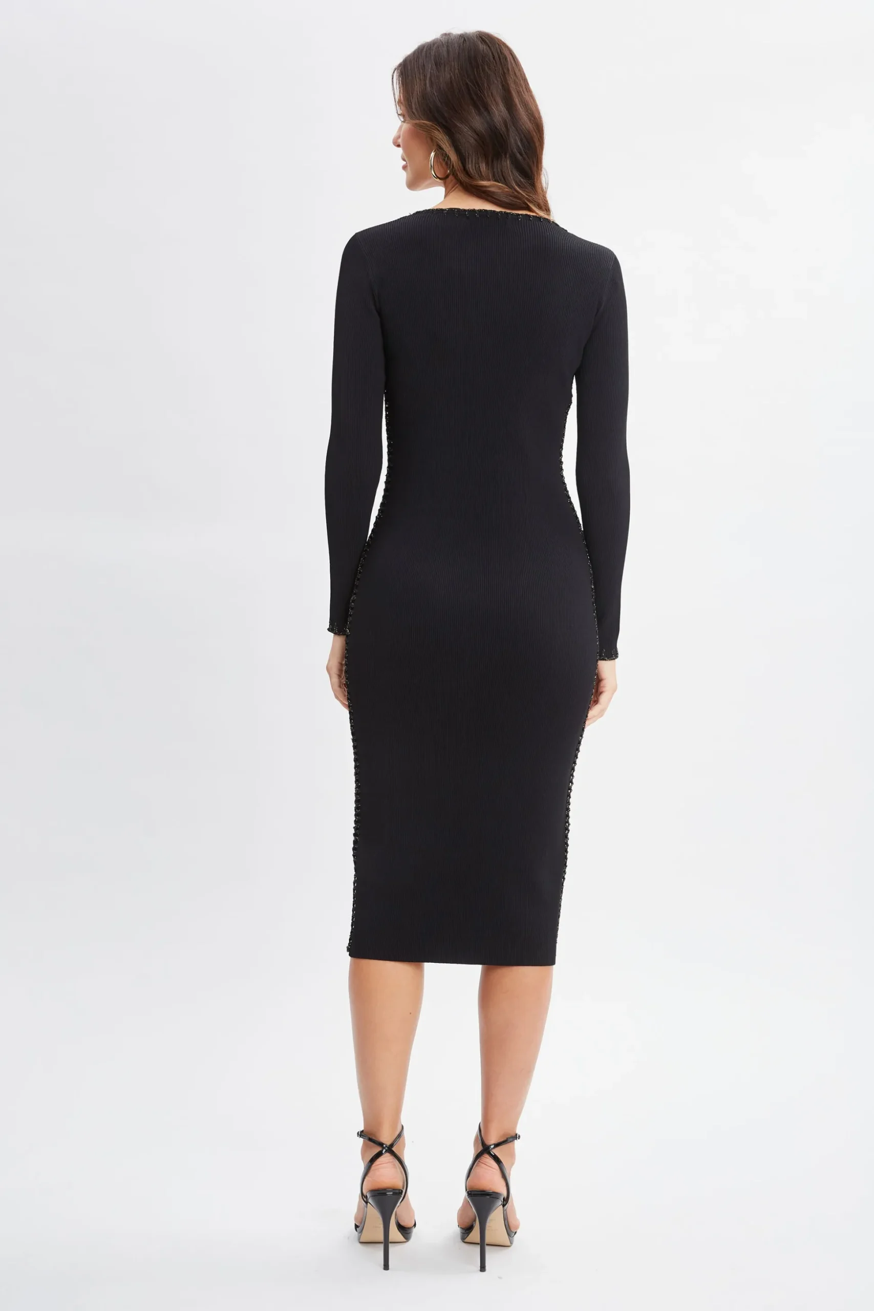 Elie Tahari Dresses & Jumpsuits-Sweetheart Sweater Dress Noir