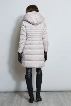 Elie Tahari Coats-Tahari Double Layer Long Puffer Coat PALEOAK