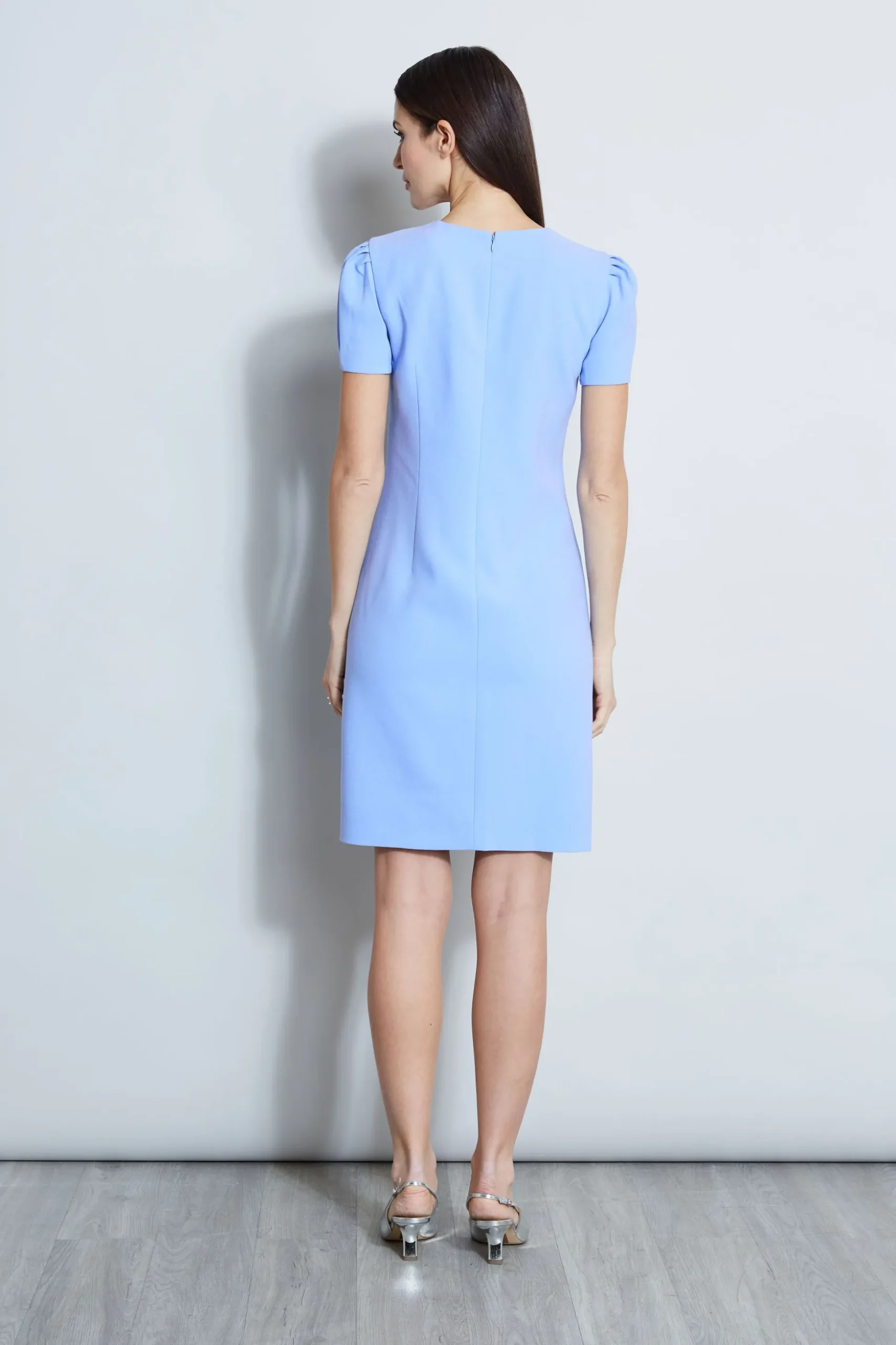 Elie Tahari Dresses & Jumpsuits|Short Sleeve Dresses-Tulip Ring Shift Dress HORIZONBLUE