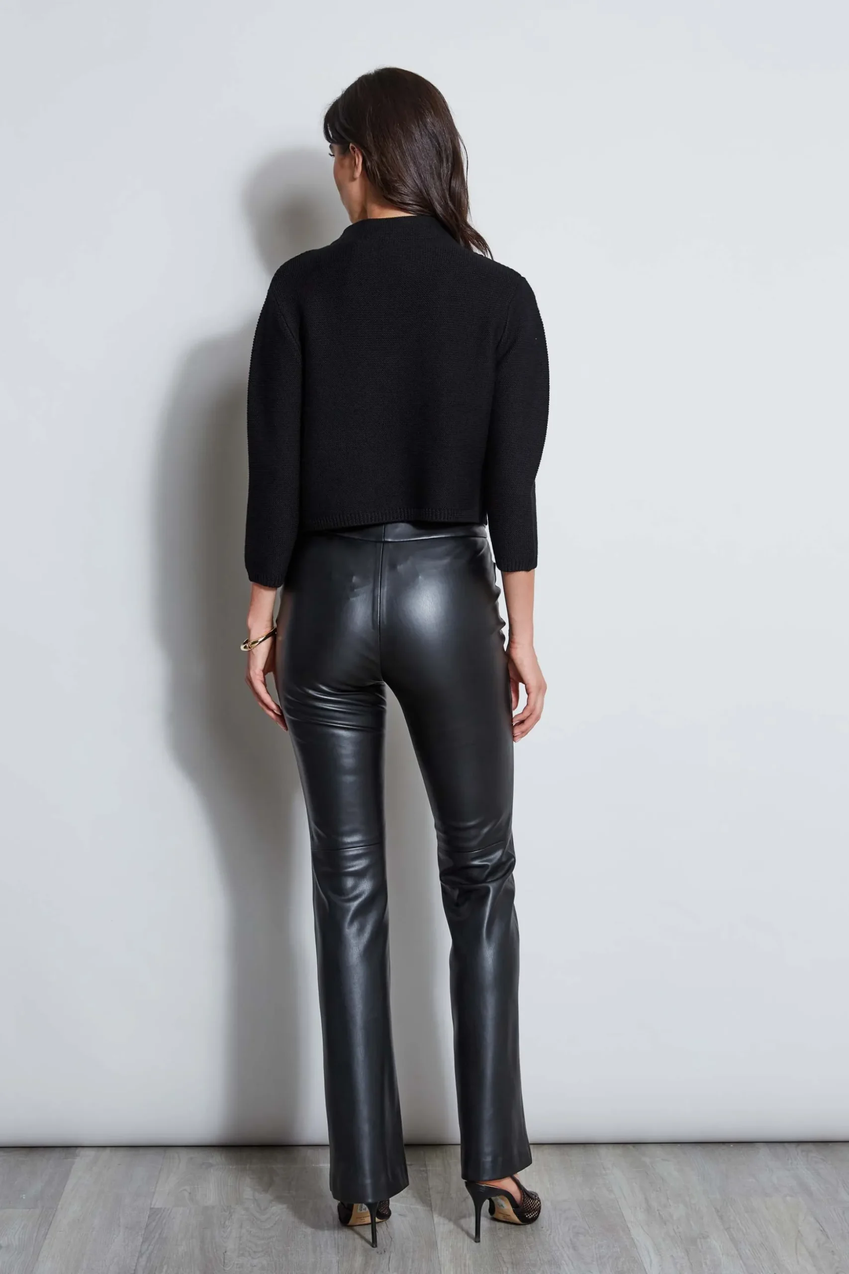 Elie Tahari Tops & Sweaters|Suiting-Two Button Wool Sweater BLACK
