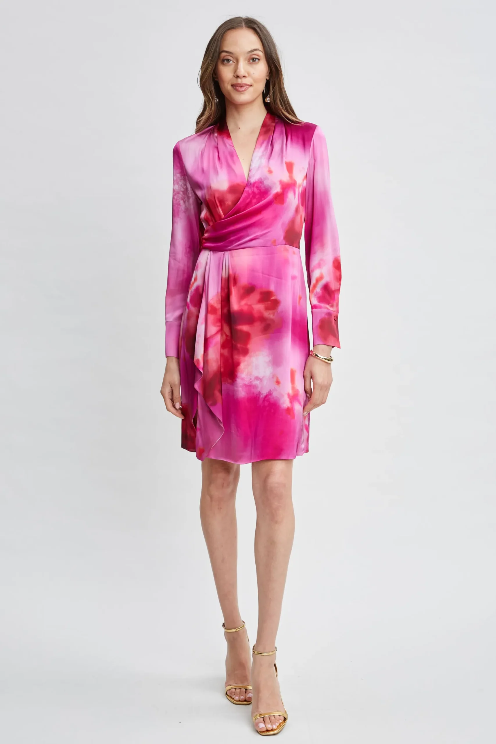 Elie Tahari Dresses & Jumpsuits-Venetian Glass Mock Wrap Dress MULTI