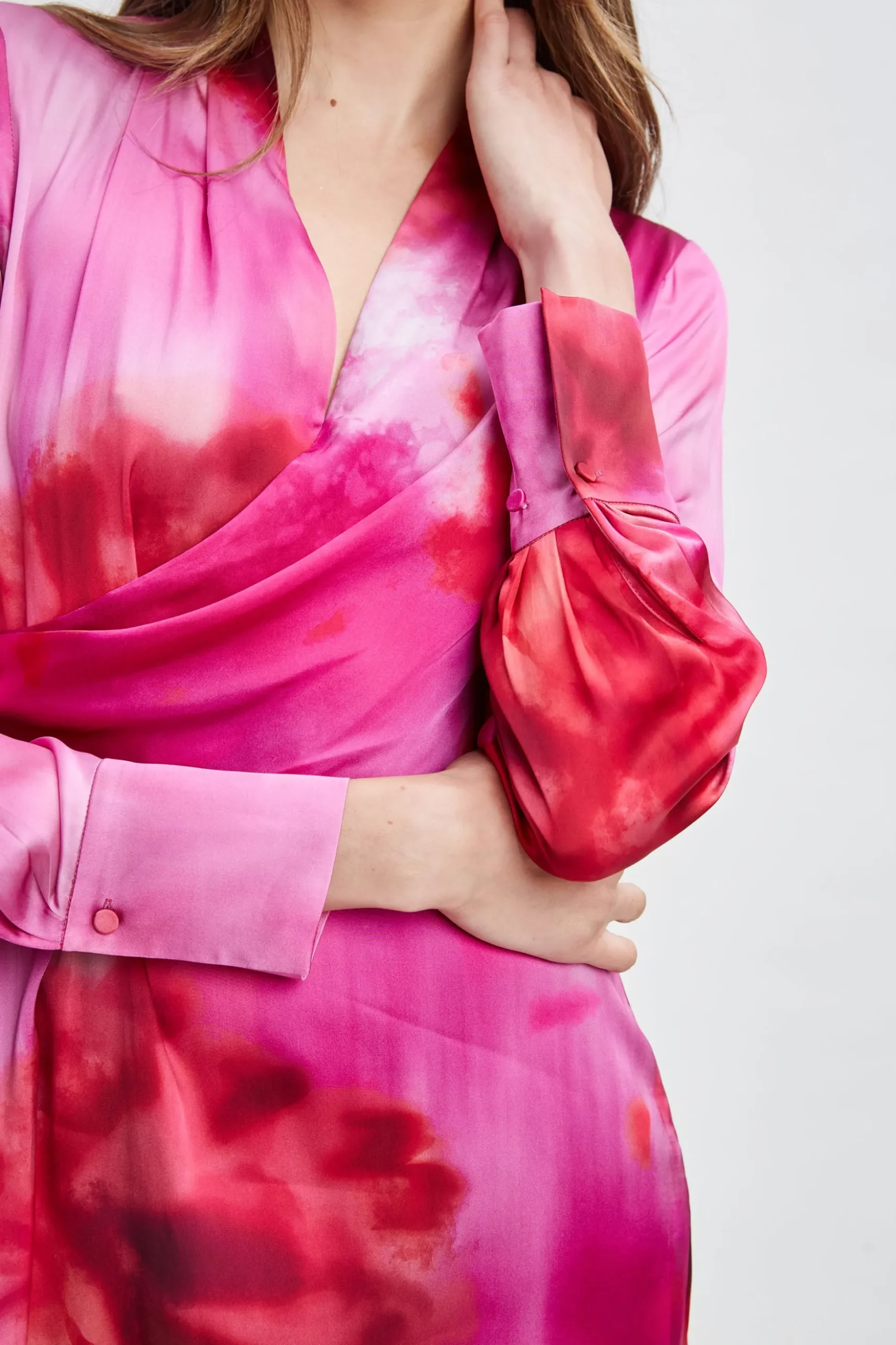 Elie Tahari Dresses & Jumpsuits-Venetian Glass Mock Wrap Dress MULTI
