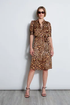 Elie Tahari Dresses & Jumpsuits|Short Sleeve Dresses-Wildcat Shirt Dress MULTI