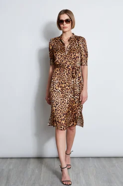 Elie Tahari Dresses & Jumpsuits|Short Sleeve Dresses-Wildcat Shirt Dress MULTI