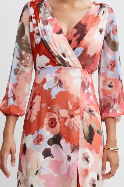 Elie Tahari Dresses & Jumpsuits|Long Sleeve Dresses-Wintergarden Floral Dress MULTI