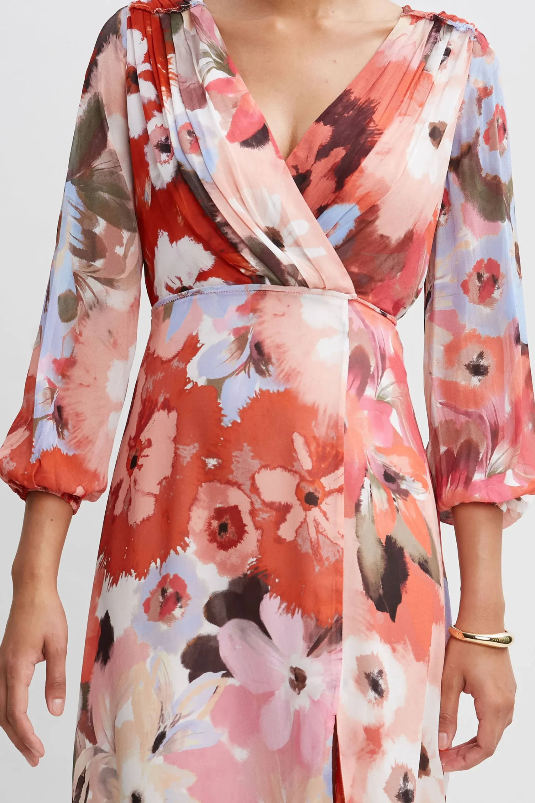 Elie Tahari Dresses & Jumpsuits|Long Sleeve Dresses-Wintergarden Floral Dress MULTI