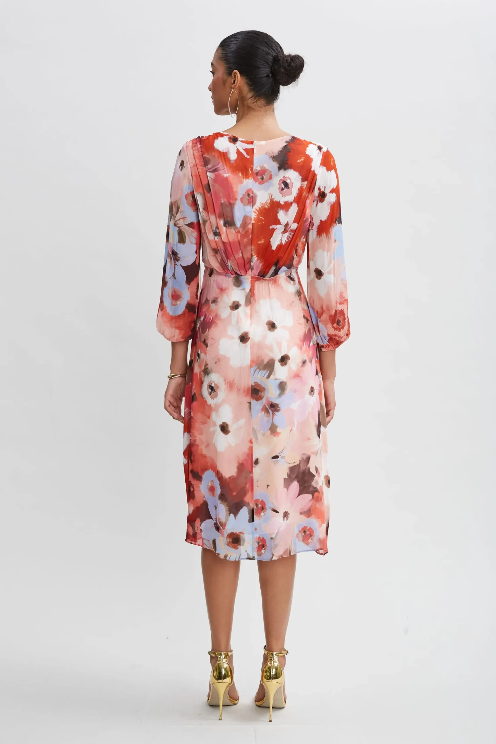 Elie Tahari Dresses & Jumpsuits|Long Sleeve Dresses-Wintergarden Floral Dress MULTI