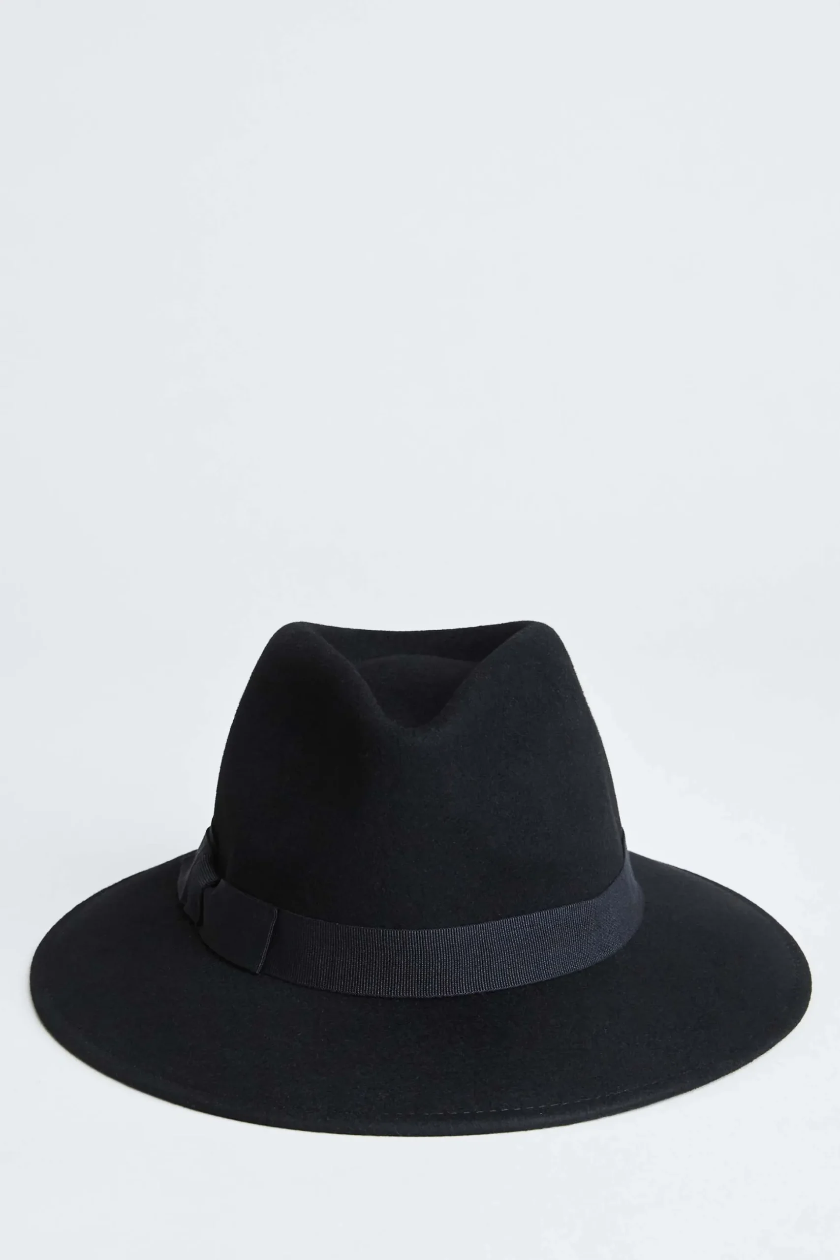 Elie Tahari Fragrance|Gloves-Wool Fedora Hat BLACK