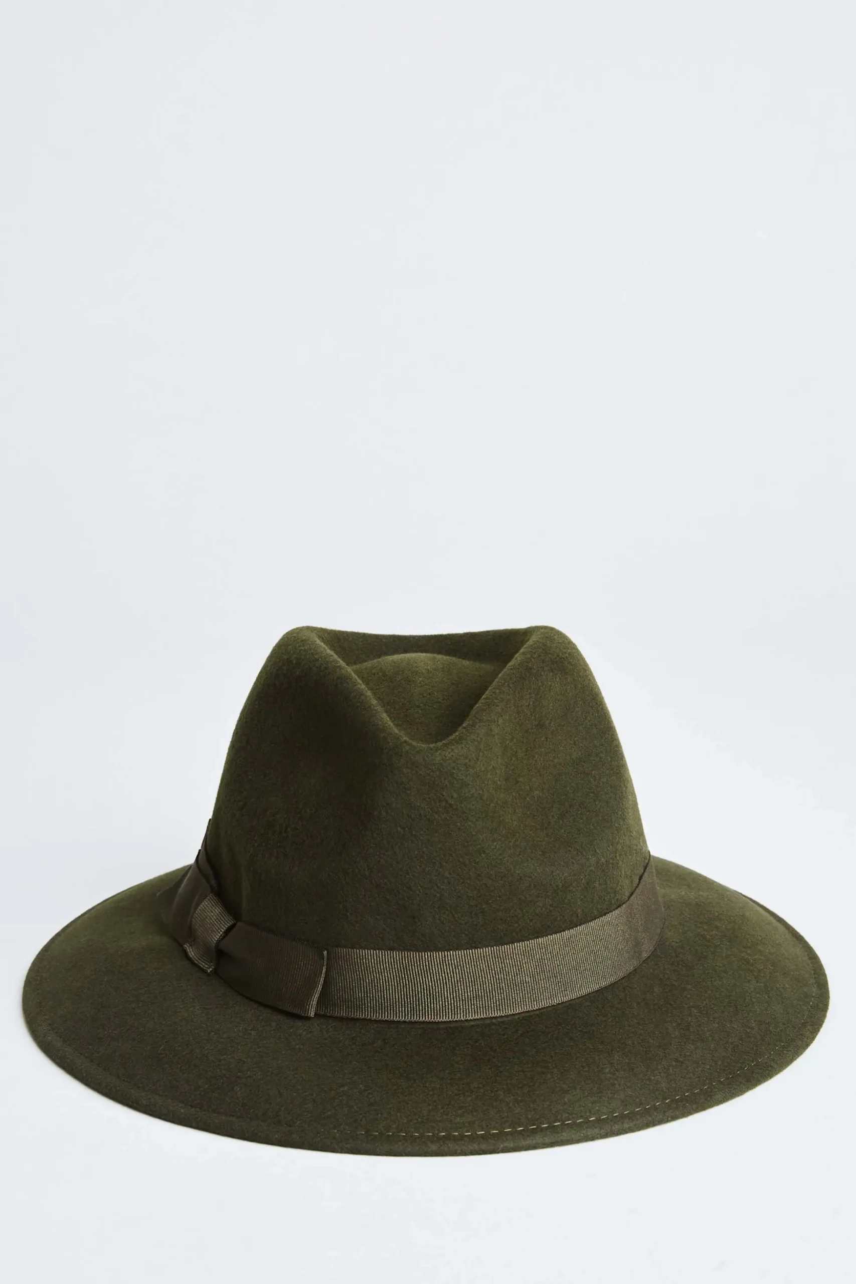 Elie Tahari Fragrance|Gloves-Wool Fedora Hat OLIVE